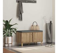 vidaXL Banco de entrada Roble artisan 80 x 38 x 46 cm