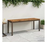 vidaXL Banco de jardín 108,5 x 35 x 45 cm Madera de Acacia Sólida