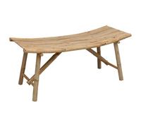 vidaXL Banco de jardín 110 x 45 x 50 cm Bambú Natural Rectangular