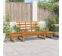 vidaXL Banco de jardín 2 en 1 190 cm madera maciza acacia