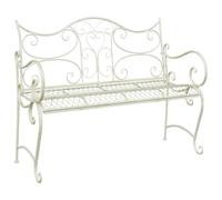 vidaXL Banco de jardín 2-Número de asientos 114 x 56,5 x 90 cm Acero,