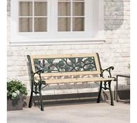 vidaXL Banco de jardín 2 -Seater 116 x 54 x 73 cm Madera Marrón