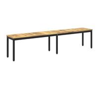vidaXL Banco de jardín 201 x 35 x 45 cm Madera de Acacia Sólida