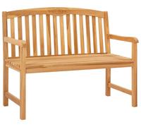 vidaXL Banco de jardín con diseño de rosas, hecho a mano, 114 x 60,5 x 95 cm, madera maciza de teca