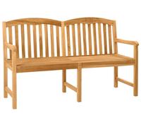 vidaXL Banco de jardín con diseño de rosas, hecho a mano, 179,5 x 61 x 90 cm, madera maciza de teca
