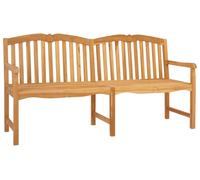 vidaXL Banco de jardín con diseño de rosas, hecho a mano, 180,5 x 60 x 96 cm, madera maciza de teca