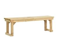 vidaXL Banco de jardín de madera de pino impregnada 140 cm