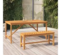 vidaXL Banco de jardín madera maciza de acacia 110 cm