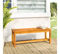 vidaXL Banco de jardín madera maciza de acacia 110 x 35 x 45 cm