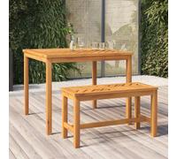 vidaXL Banco de jardín Madera Maciza de Acacia 80 cm