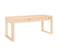 Vidaxl banco de jardín madera maciza de pino 110x38x45 cm