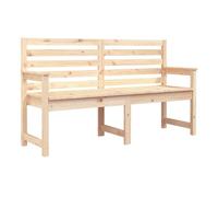 Vidaxl banco de jardín madera maciza de pino 159,5x48x91,5 cm