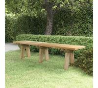 vidaXL Banco de jardín madera maciza de pino impregnada 160 cm