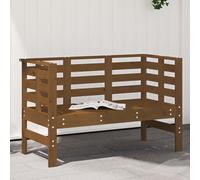 vidaXL Banco de jardín madera maciza pino marrón miel 111,5x53x71 cm