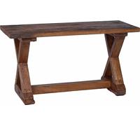 vidaXL Banco de jardín "Natur", 85 x 35 x 46 cm, madera maciza, madera reciclada