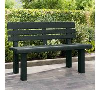 vidaXL Banco de jardín polipropileno verde 110x52x71 cm