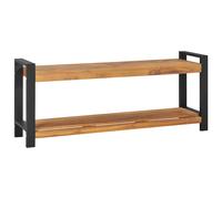 vidaXL Banco de madera maciza de teca 120 cm