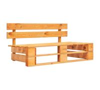vidaXL Banco de palés para jardín madera marrón miel