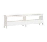 vidaXL Banco de Recibidor, Banco Zapatero con Almacenaje, Banca de Comedor, Asiento para Entrada Pasillo Salón, Madera Maciza de Pino Blanco