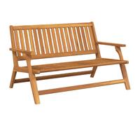 vidaXL Banco de Relajación para Jardín Marrón 122 x 78 x 73 cm