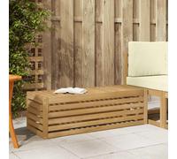 vidaXL Banco de taburete exterior Blanco 115 x 43 x 37 cm