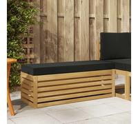 vidaXL Banco de taburete exterior Madera de Acacia Sólida Blanco