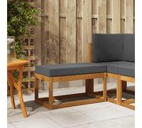 vidaXL Banco de Taburete Exterior Madera de Acacia Sólida Natural