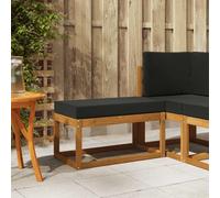 vidaXL Banco de taburete exterior Madera de Acacia Sólida Natural