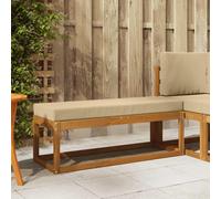 vidaXL Banco de taburete exterior Madera de Acacia Sólida Natural