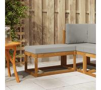 vidaXL Banco de taburete exterior Madera de Acacia Sólida Natural