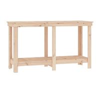 vidaXL Banco de Trabajo Mesa Herramienta Estantería Estante Taller Garaje Bricolaje Cargas Pesadas Almacenamiento de Madera Maciza de Pino