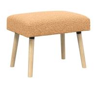 vidaXL Banco Liso Beige 60 x 40 x 45 cm Bouclé
