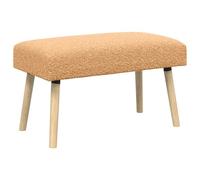 vidaXL Banco Liso Beige 80 x 40 x 46 cm Bouclé
