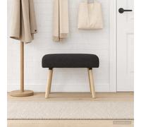 vidaXL Banco Liso Negro 60 x 40 x 45 cm Bouclé