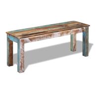 vidaXL Banco Madera Maciza Reciclada Estilo Vintage Retro 110x35x45 cm Asiento