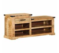 vidaXL Banco Marrón 110 x 35 x 50 cm Mango rugoso