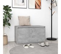 vidaXL Banco para pasillo de 80x40x45 cm, color gris hormigón, material de madera. - Banco - Bancos - Banco para pasillo - Bancos para pasillo