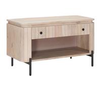 vidaXL Banco para zapatos con cajón con estante 85 x 37 x 48 cm