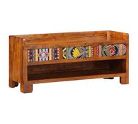 vidaXL Estantería para zapatos, color miel, 100 x 35 x 45 cm, madera de acacia maciza