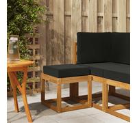 vidaXL Banco Plegable Exterior Madera de Acacia Sólida Natural