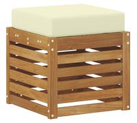 vidaXL: Banco/reposapiés para exteriores, madera maciza de acacia, color natural