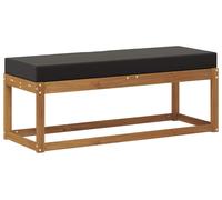 vidaXL: Banco/reposapiés para exteriores, madera maciza de acacia, color natural