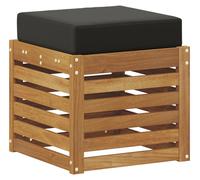 vidaXL: Banco/reposapiés para exteriores, madera maciza de acacia, color natural