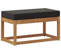 vidaXL: Banco/reposapiés para exteriores, madera maciza de acacia, color natural