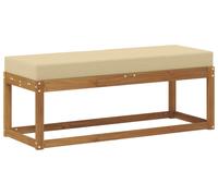 vidaXL: Banco/reposapiés para exteriores, madera maciza de acacia, color natural