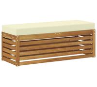 vidaXL: Banco/reposapiés para exteriores, madera maciza de acacia, color natural