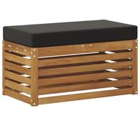 vidaXL: Banco/reposapiés para exteriores, madera maciza de acacia, color natural