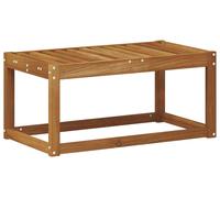 vidaXL Banco/reposapiés para exteriores, madera maciza de acacia, color natural, 79 x 43 x 37 cm