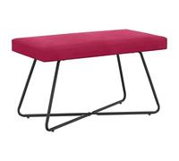 vidaXL Banco Rojo Vino 80 x 40 x 45 cm Terciopelo