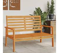 vidaXL Banco sofá de jardín madera maciza de acacia 120 cm